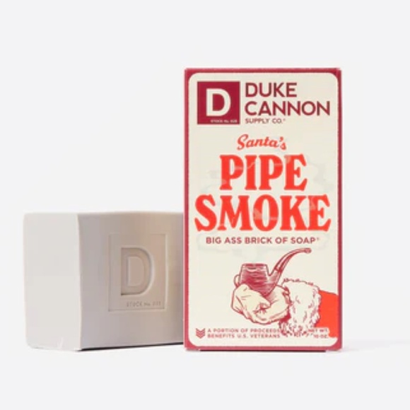 Duke Cannon Big Ass Brick- of Soap 10 oz. Santa's Pipe Smoke Smoky Vanilla/Amber - Picture 1 of 3
